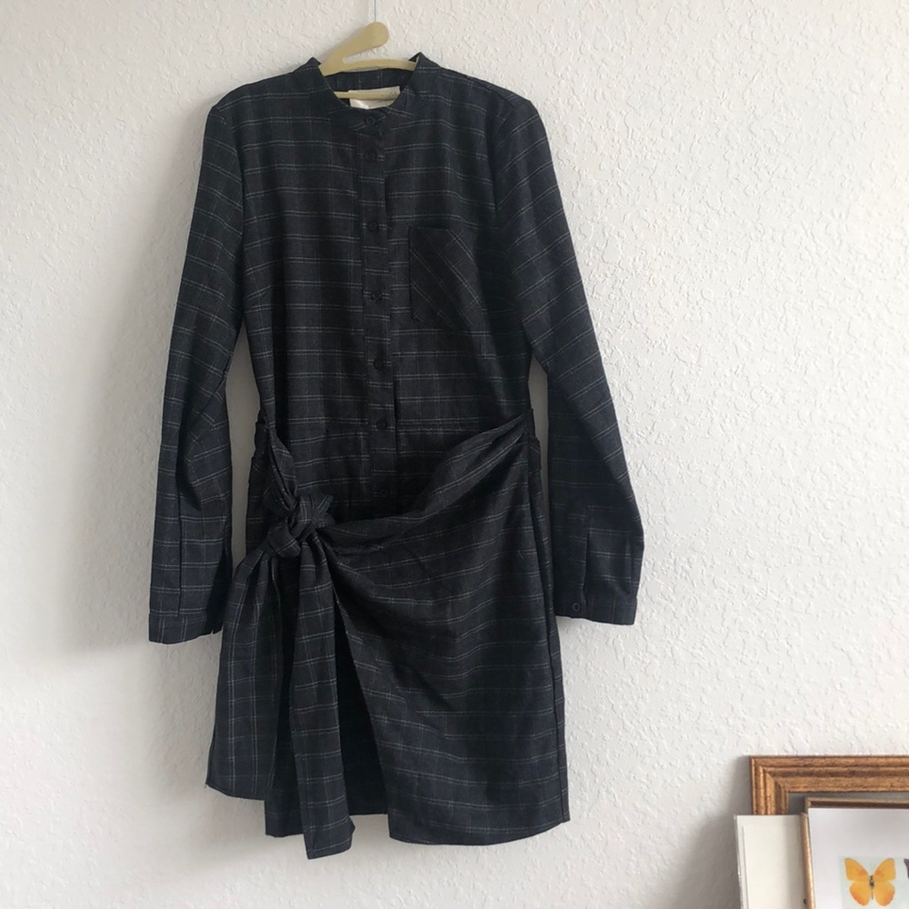 J.O.A Los Angeles Plaid Wrap Dress